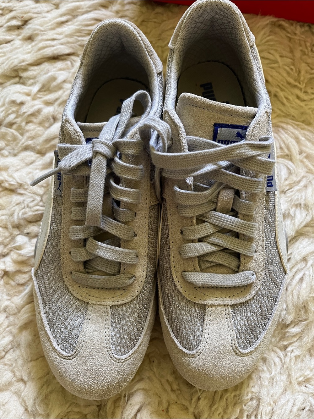 NWOT Puma Light Gray and White Classic Sneaker - Picture 2 of 8